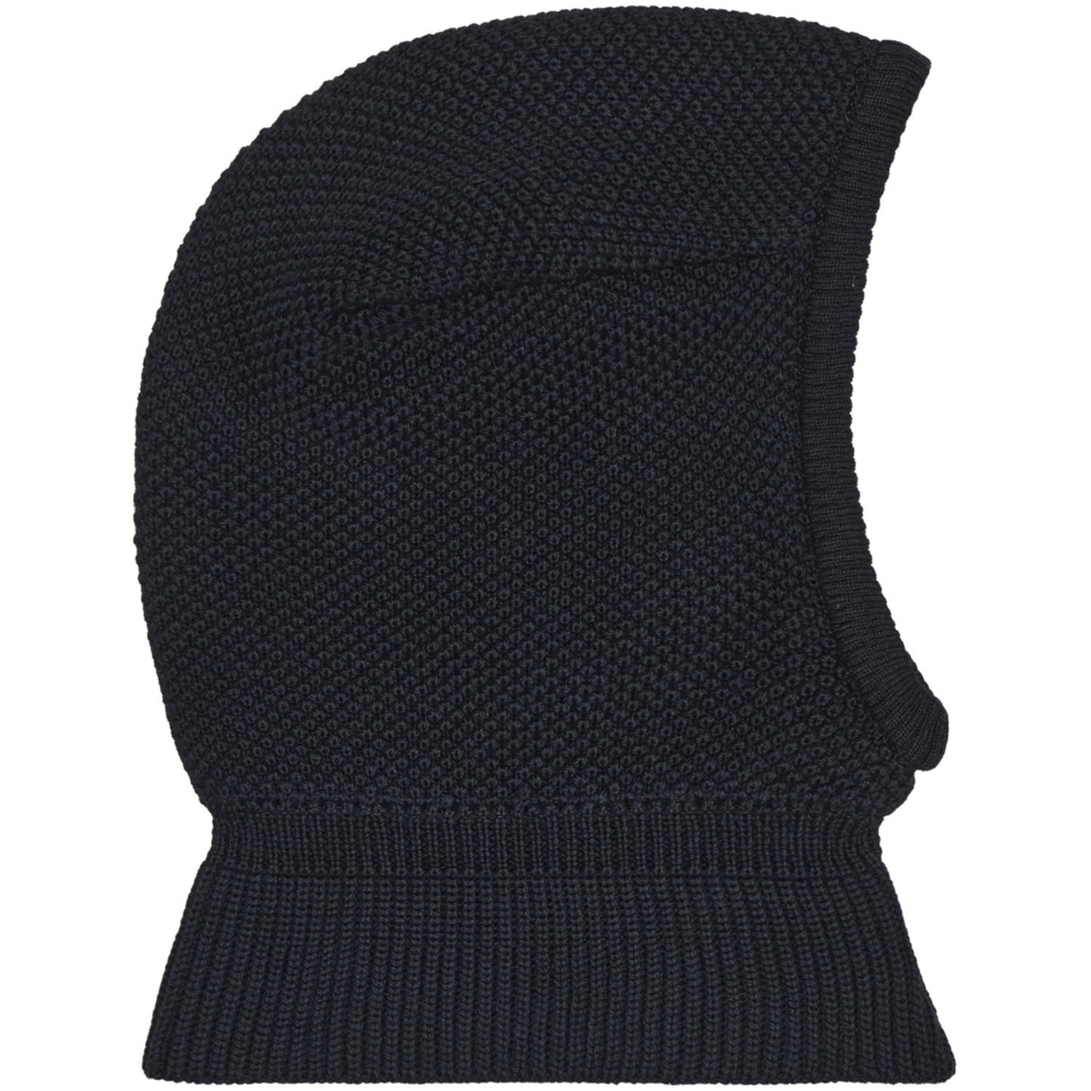 Huttelihut Dark Navy Elefantlue Ull Strikk Windstop