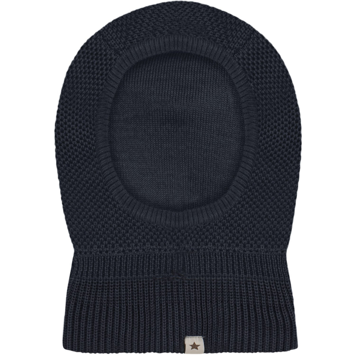 Huttelihut Dark Navy Elefantlue Ull Strikk Windstop