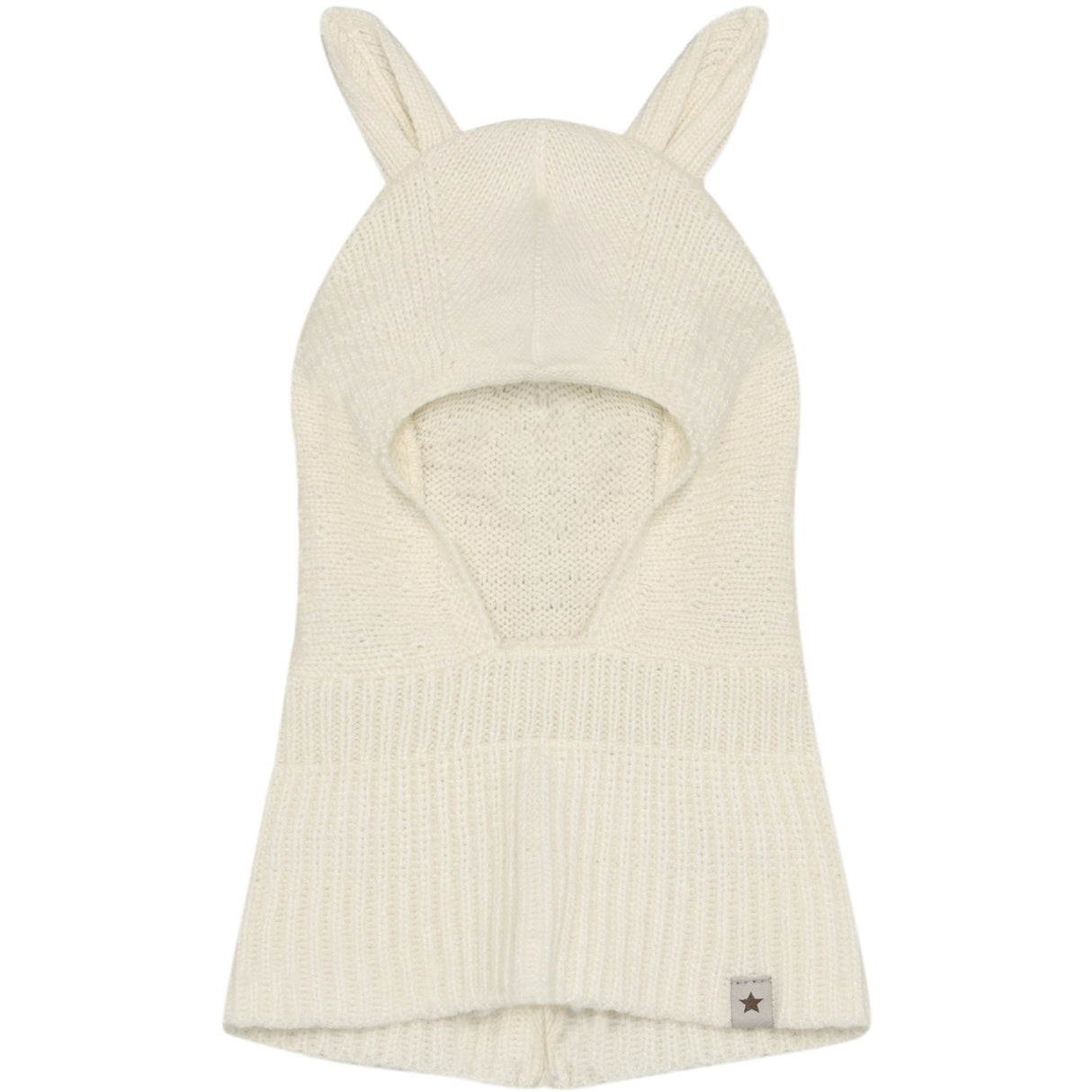 Huttelihut Off-White Elefantlue Ears Ull Strikk
