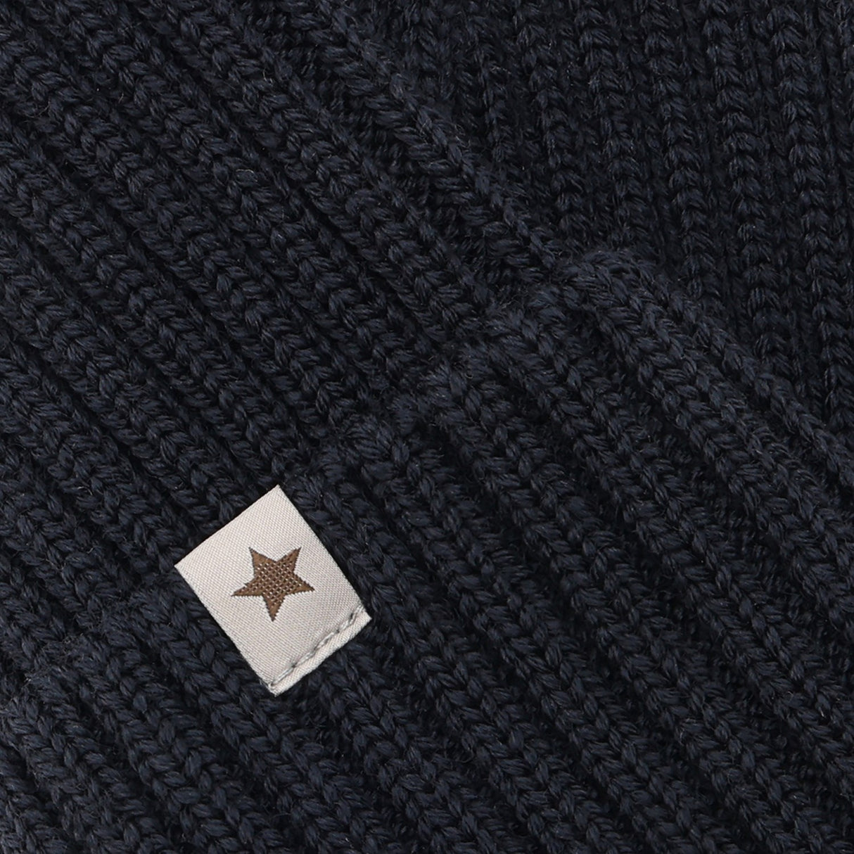 Huttelihut Dark Navy Beanie Ull Strikk