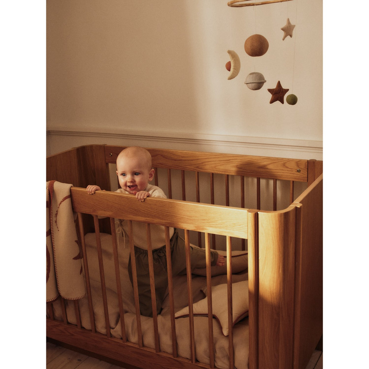 Ferm Living Natural Oak Tilu Baby Cot