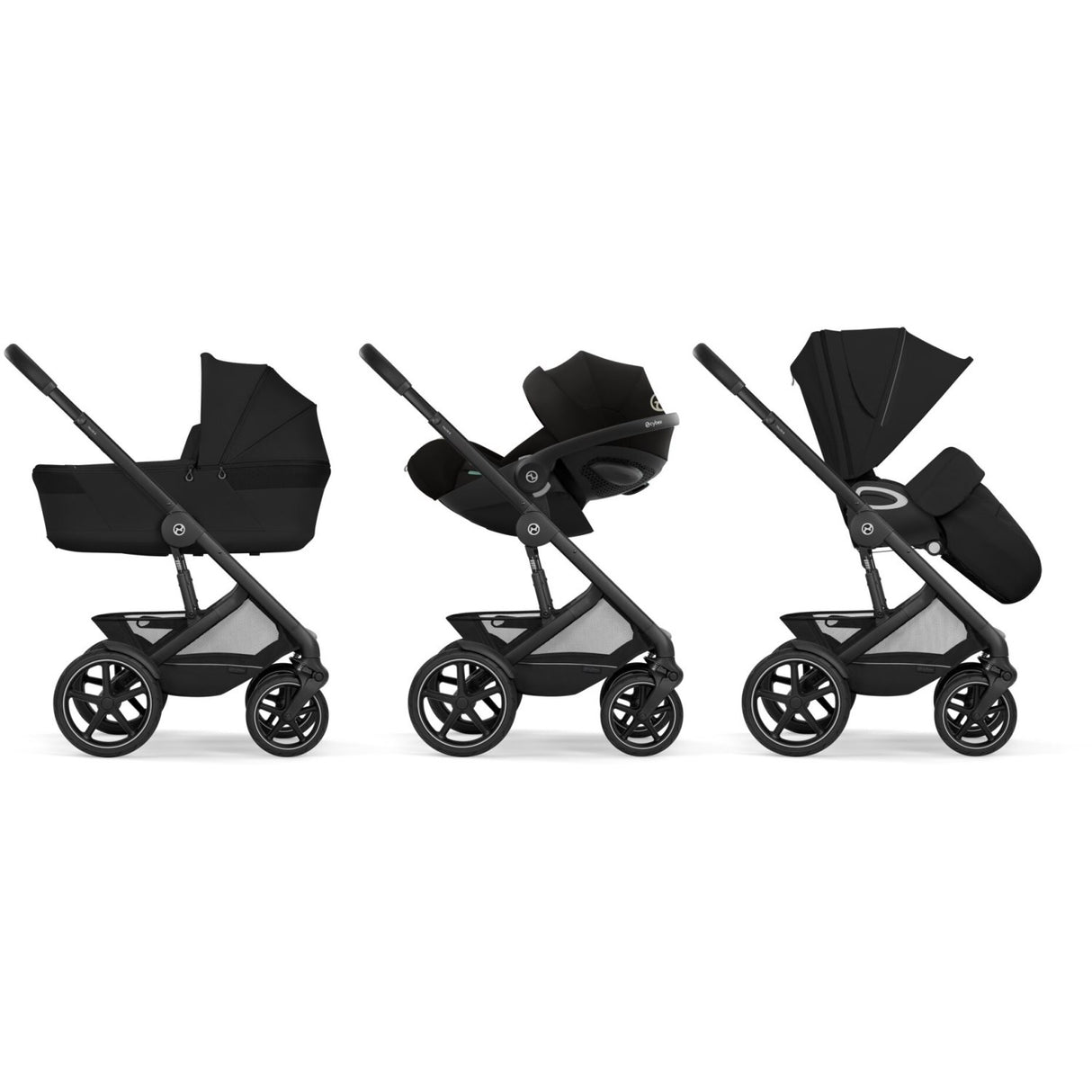 Cybex Moon Black Talos S Lux Blk Inklusiv Foldbar Cot