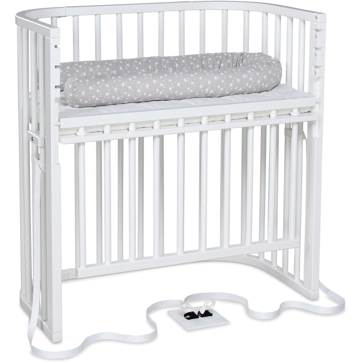babybay® White Varnished Boxspring Comfort Plus Co-sleeper