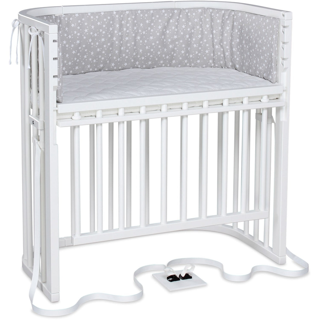 babybay® White Varnished Boxspring Comfort Plus Co-sleeper