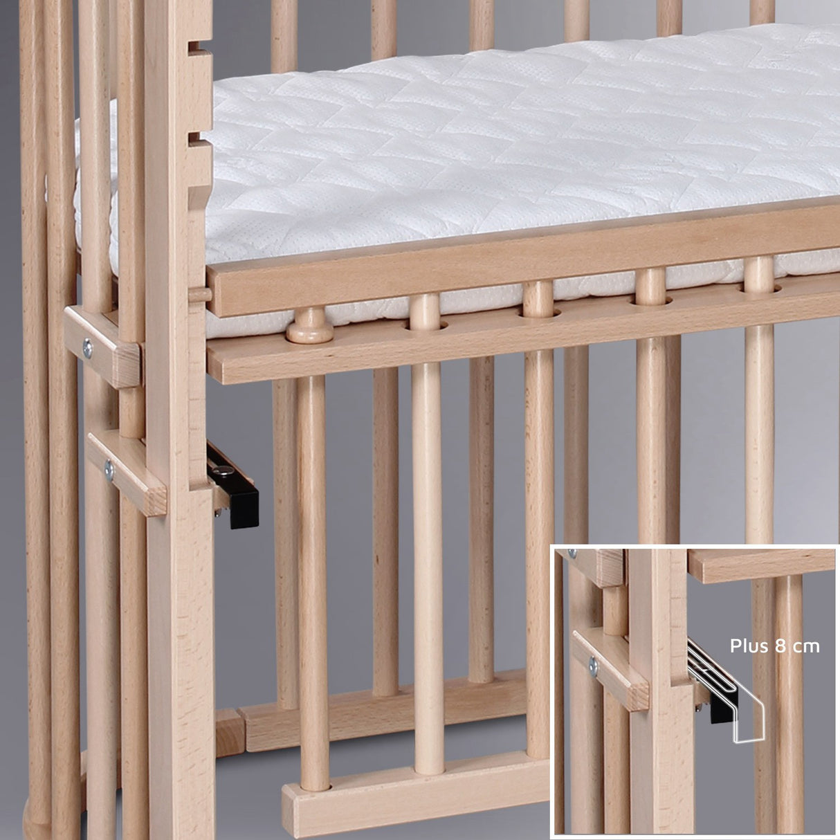 babybay® Natural Varnished Maxi Comfort Plus Co-sleeper