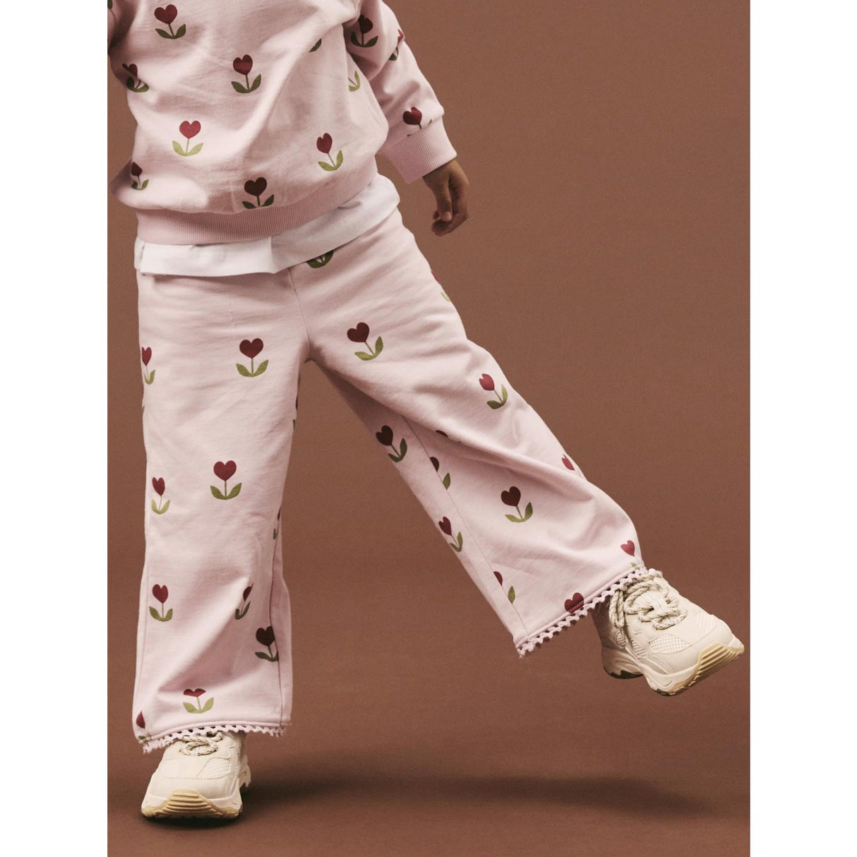 Name It Parfait Pink Nmfnancy Wide Swe Bukser Bru