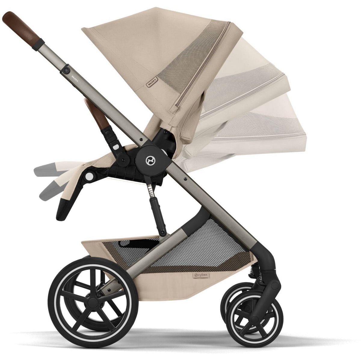 Cybex Almond Beige Balios S Lux Tpe Inklusiv Foldbar Cot