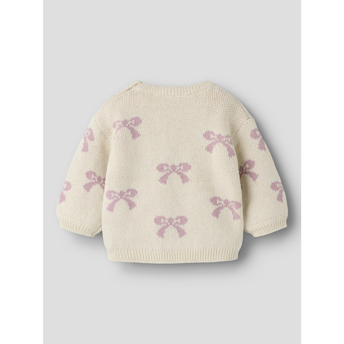 Name It Birch Bows In Mauve Shadows Nbfoana Ls Strikk Eske