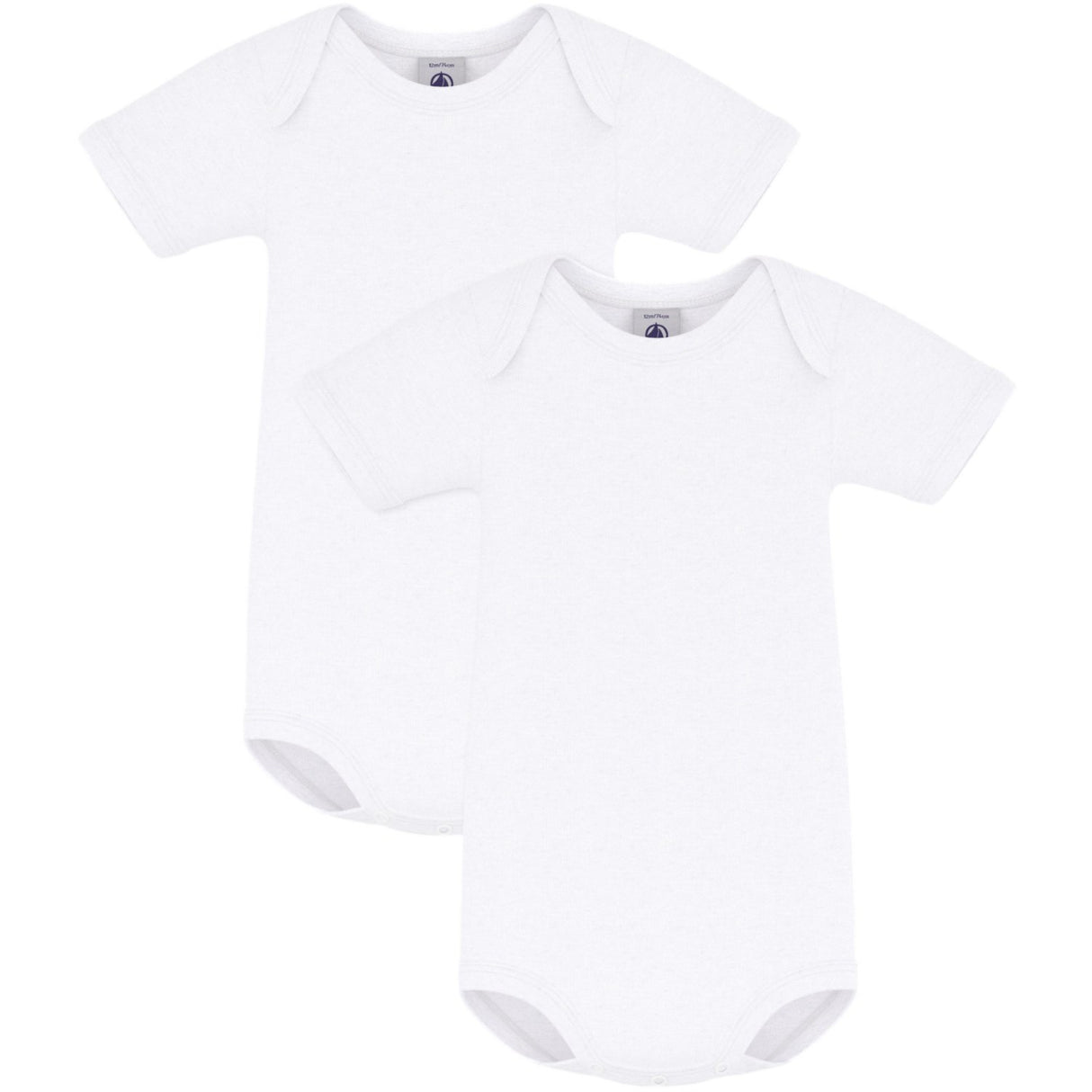 Petit Bateau White 2-pakning Body