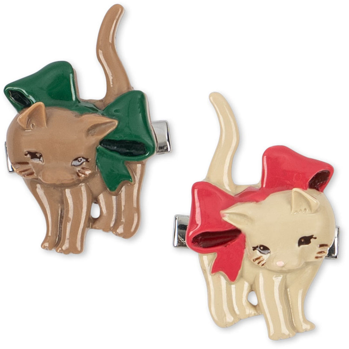 Konges Sløjd Bow Kitty 2 Pakke Kitten Hair Clip