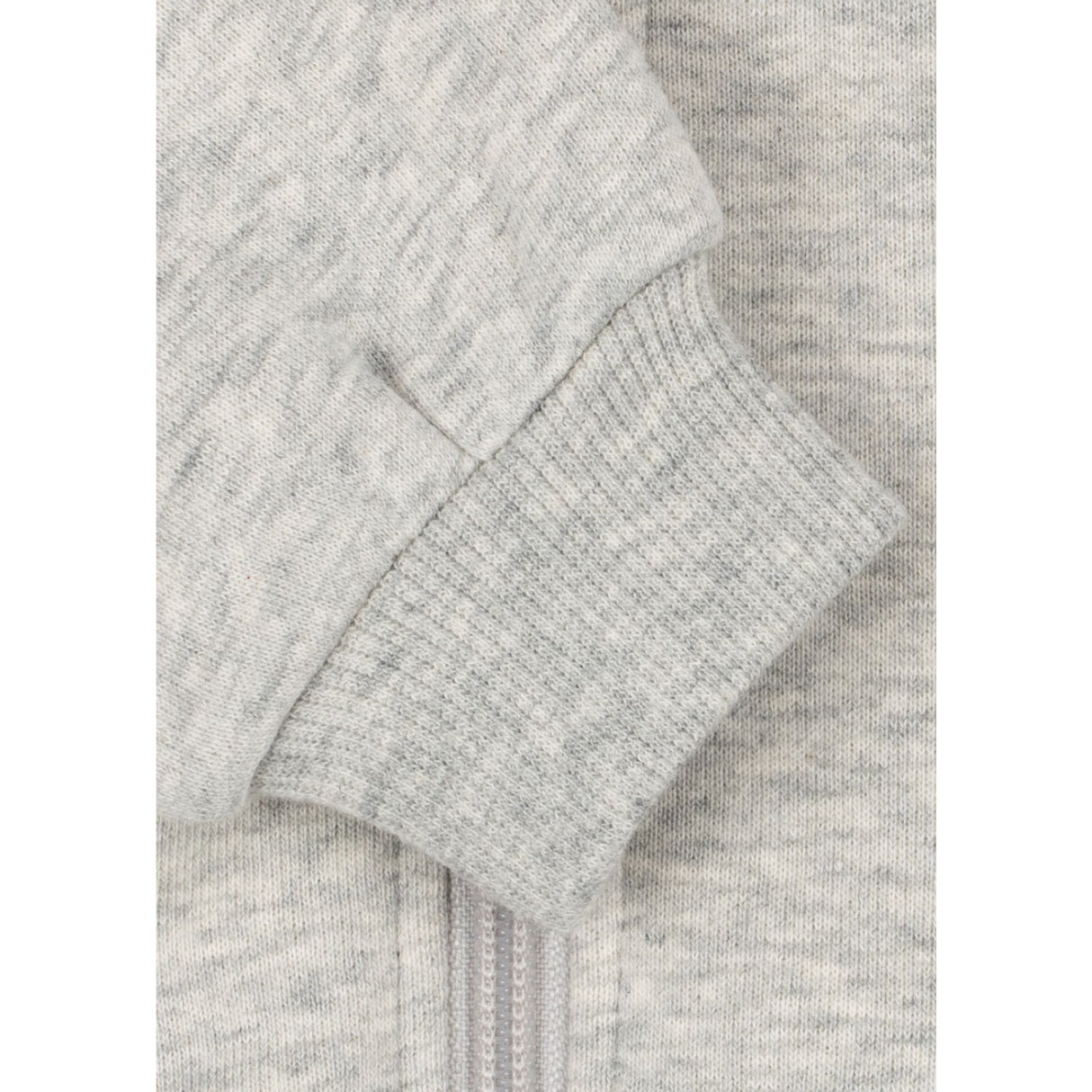 Konges Sløjd Grey Melange Lou Paljet Sweat Zip Hette Gots