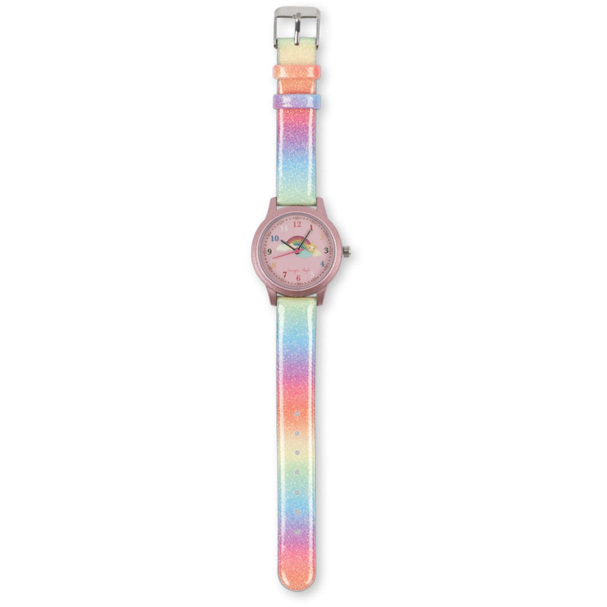 Konges Sløjd Rainbow Glitter Kids Klokke Rainbow