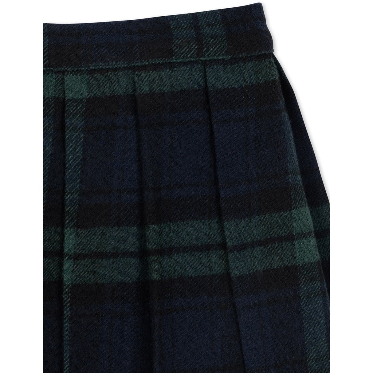 Konges Sløjd Green Check Checky Pleat Skjørt Gots