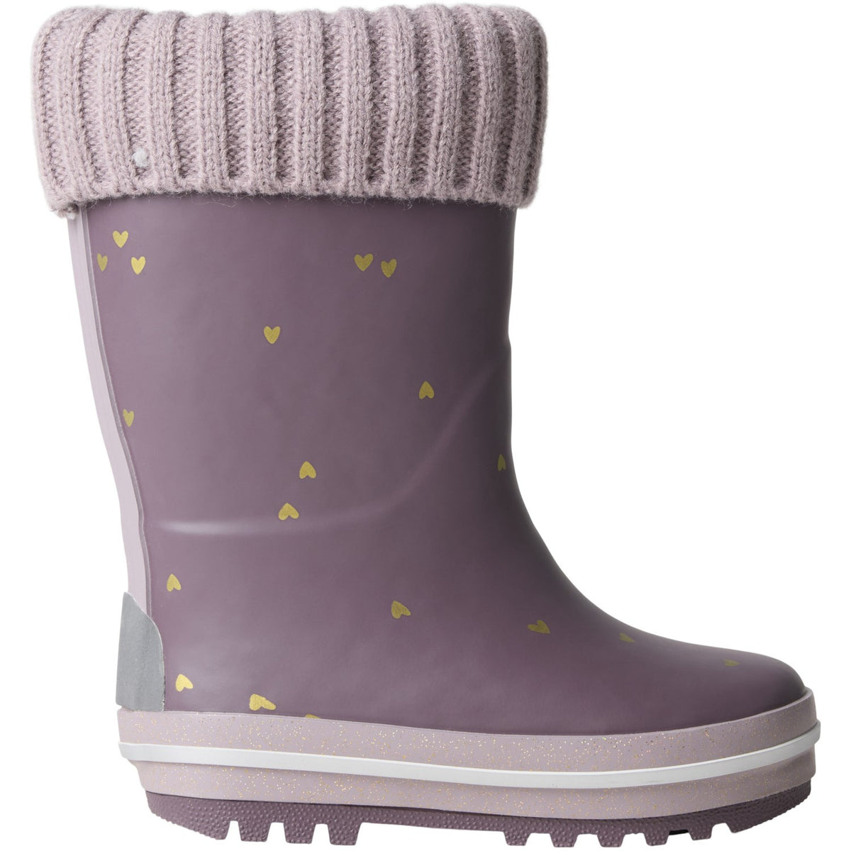Name It Flint Gold Heart Nmfnoa Thermo Rubberboot Strikk Heart Noos