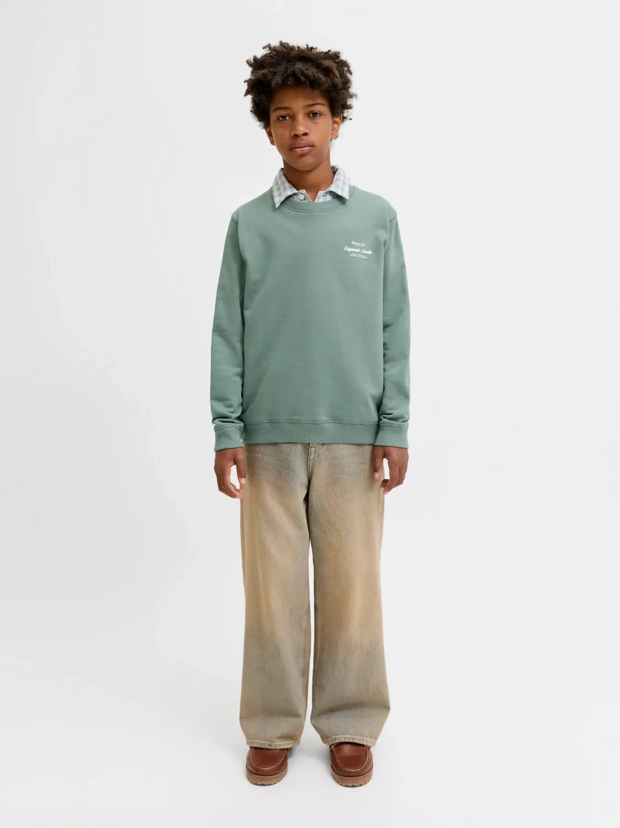 Jack & Jones Junior Laurel Wreath Jornorrebro Typo Back Sweat Cn Jnr
