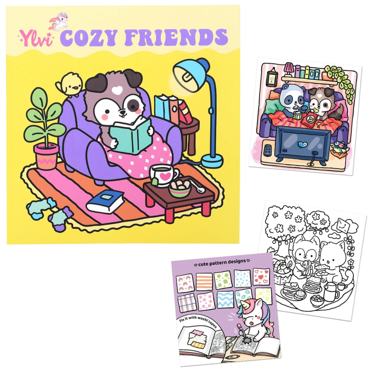 Ylvi COZY Friends Colouring Bok