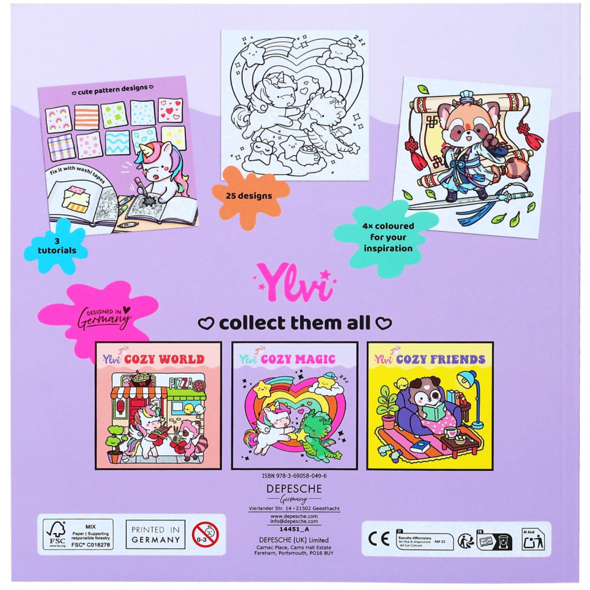 Ylvi COZY Magic Colouring Bok