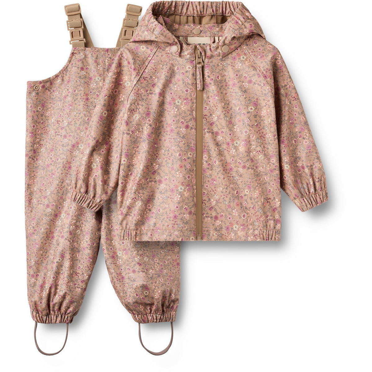 Wheat Portabella Flowers Regntøy Charlie Sett