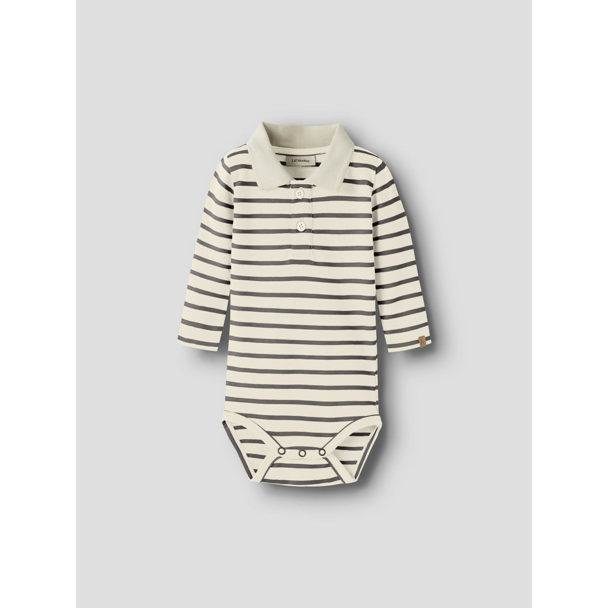 Lil'Atelier Turtledove Poppy Seed Nbmlimia Ls Polo Body Lil