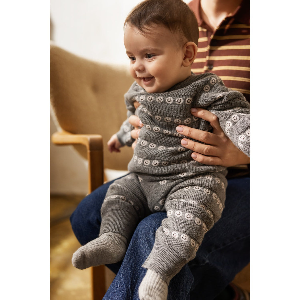 MarMar Light Grey Melange Newborn Strømper 2-pack Strømper