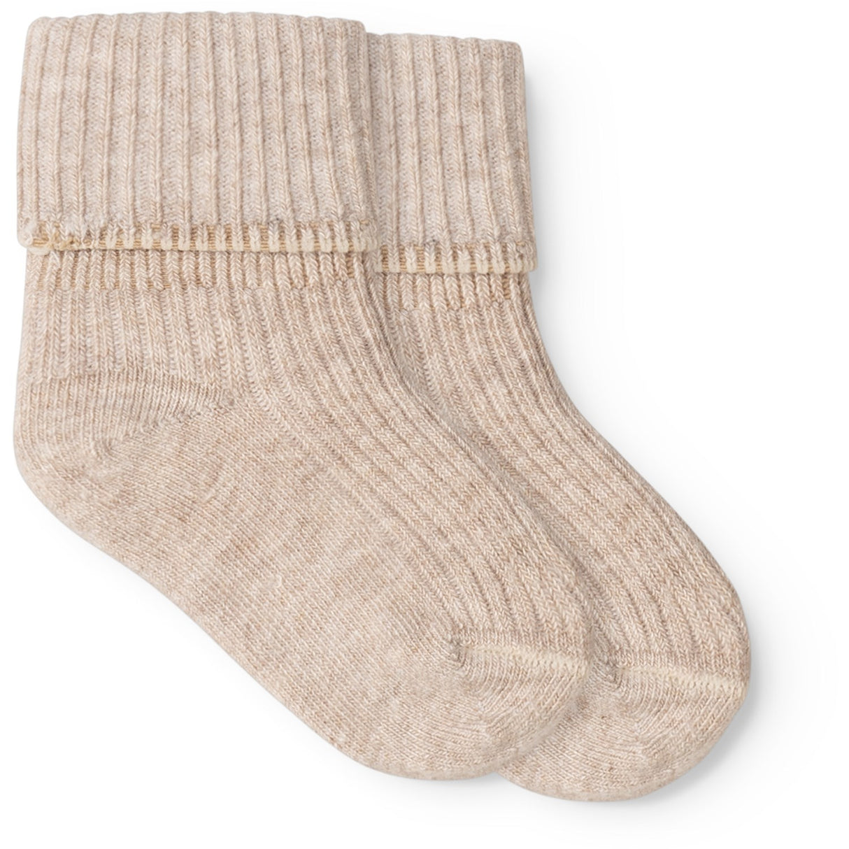 MarMar Light Beige Mel. Newborn Strømper 2-pack Strømper