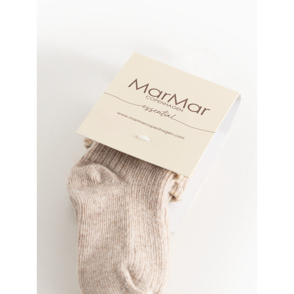 MarMar Light Beige Mel. Newborn Strømper 2-pack Strømper
