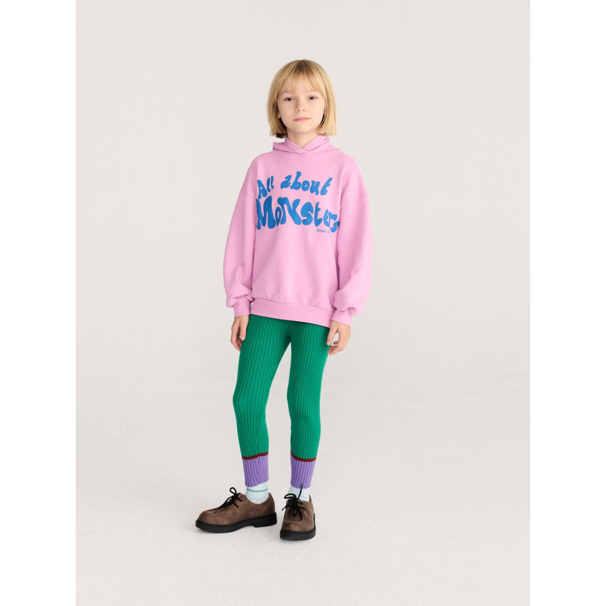 Bobo Choses Pink All About Monsters Hettegenser