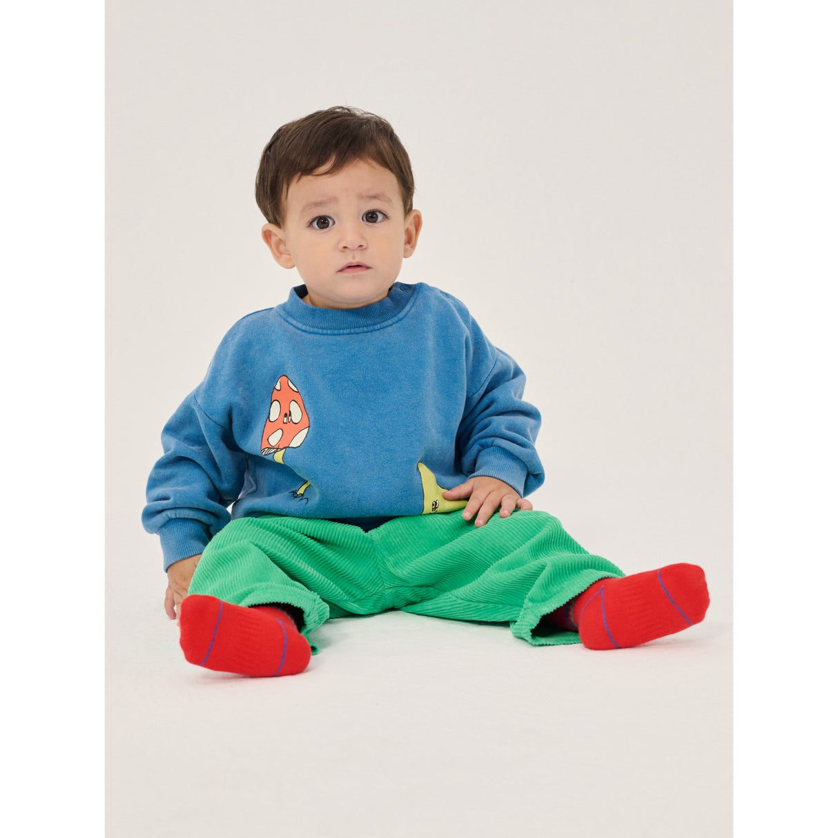 Bobo Choses Green Mush Monsters Duo Corduroy Bukser