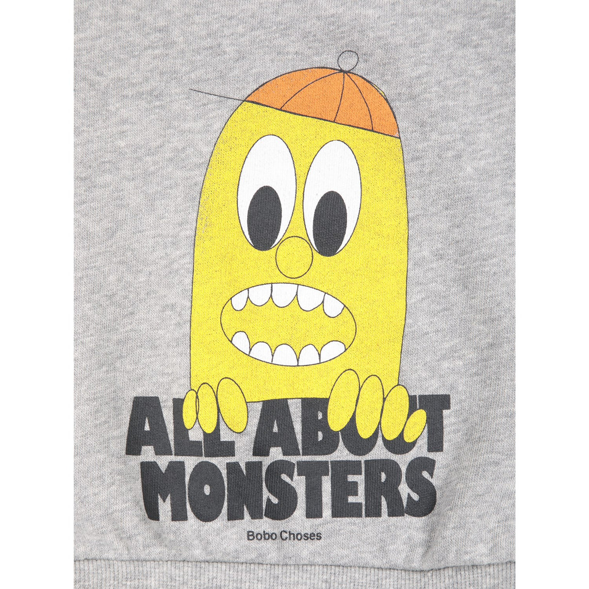 Bobo Choses Light Heather Grey Bigtooth Lemon Collegegenser