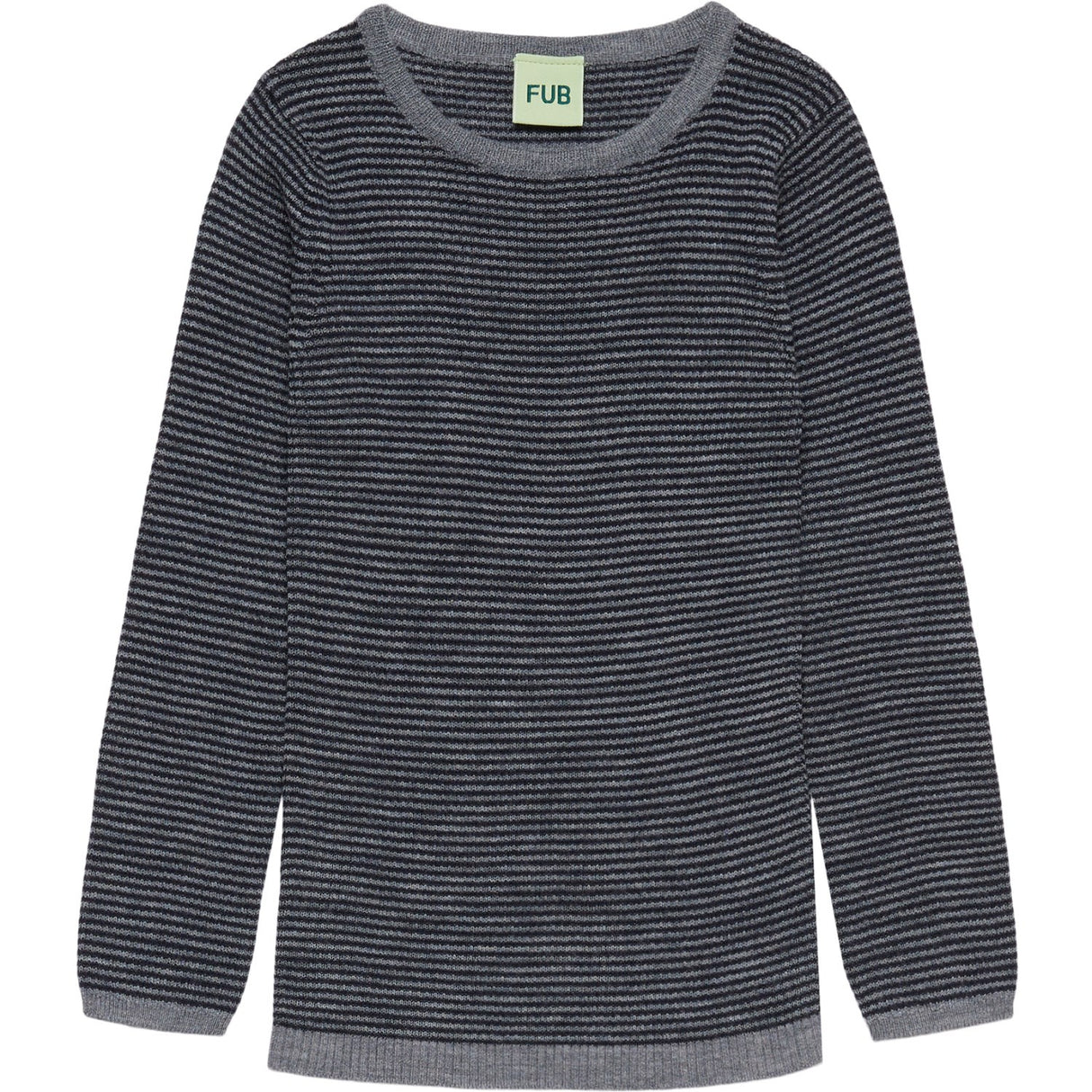 FUB Steel/Dark Navy Rib Bluse