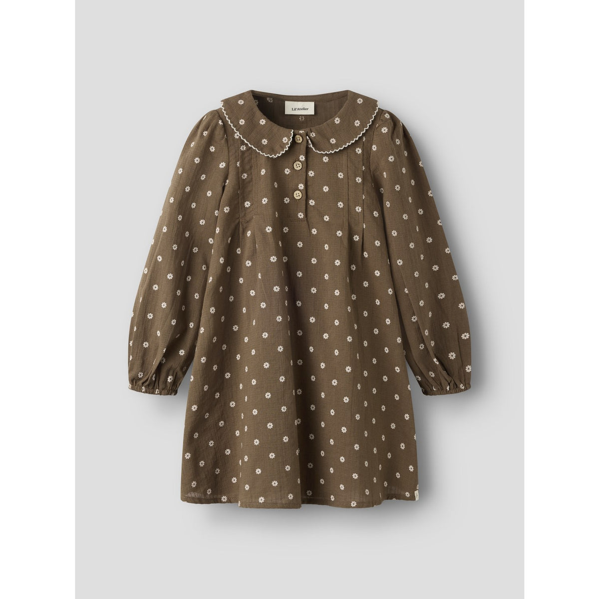 Lil'Atelier Teak Nmfhulla Ls Loose Kjole Lil