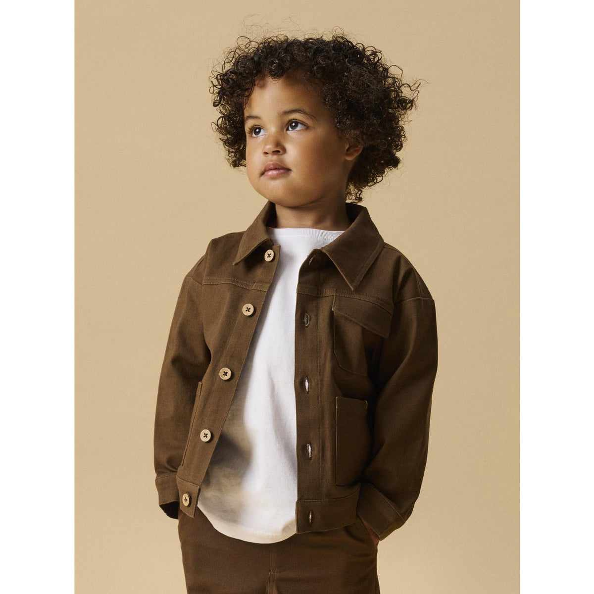 Lil'Atelier Teak Nmmrepa Ls Loose Twi Jakke 6004-Rp Lil