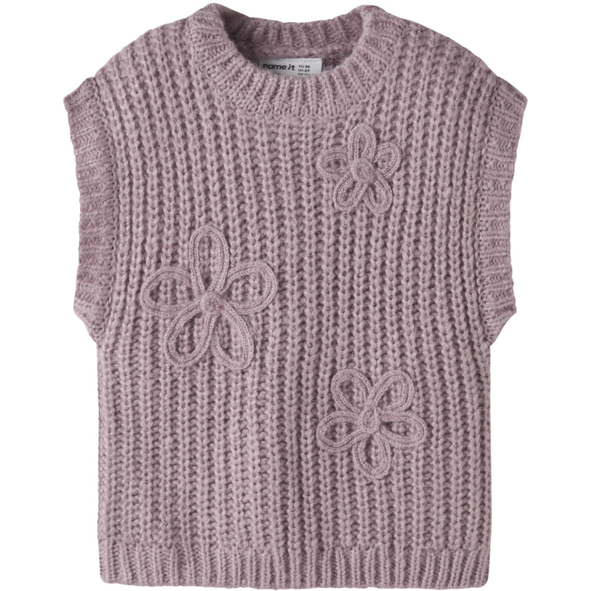 Name It Mauve Shadows Nmfrina Strikk Vest