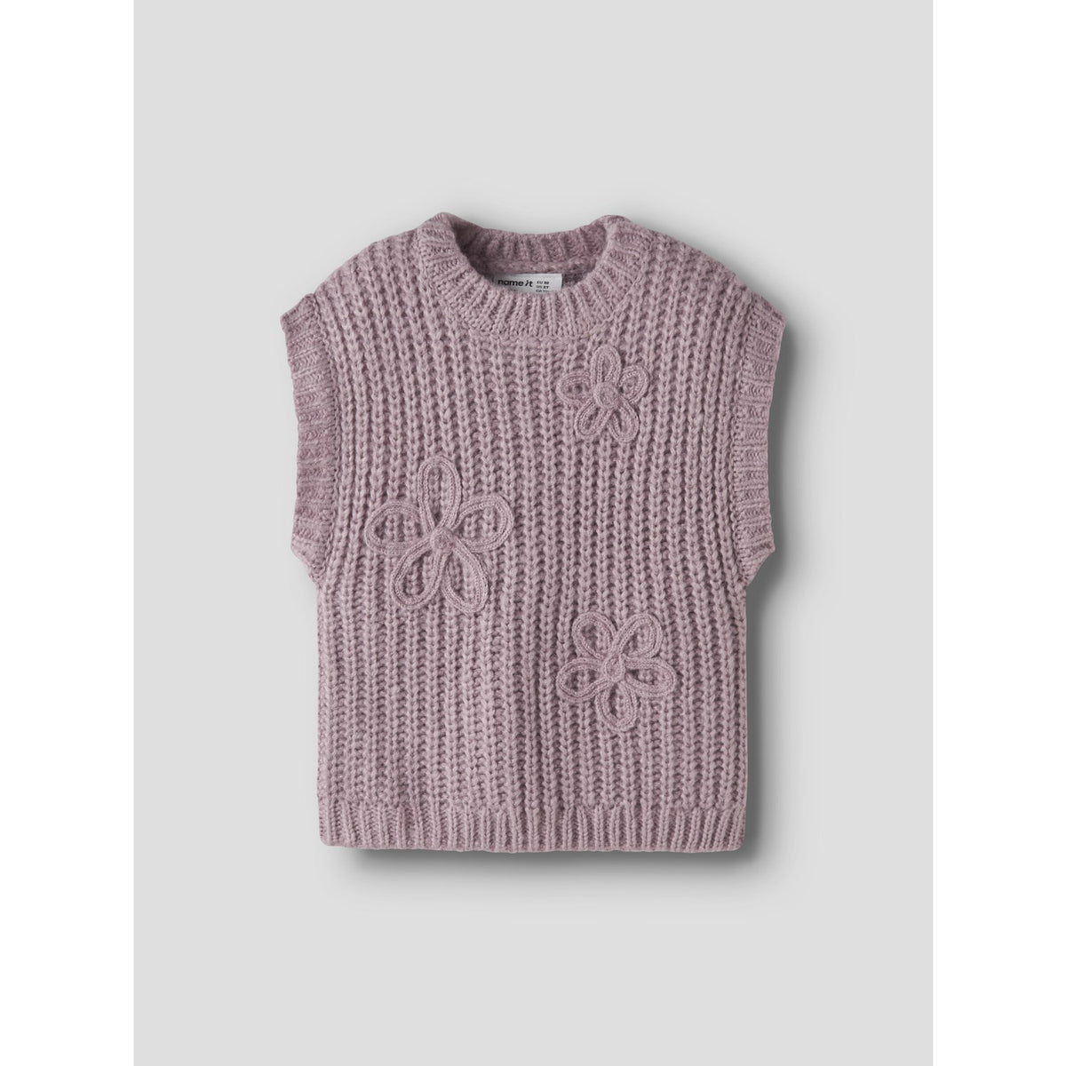 Name It Mauve Shadows Nmfrina Strikk Vest