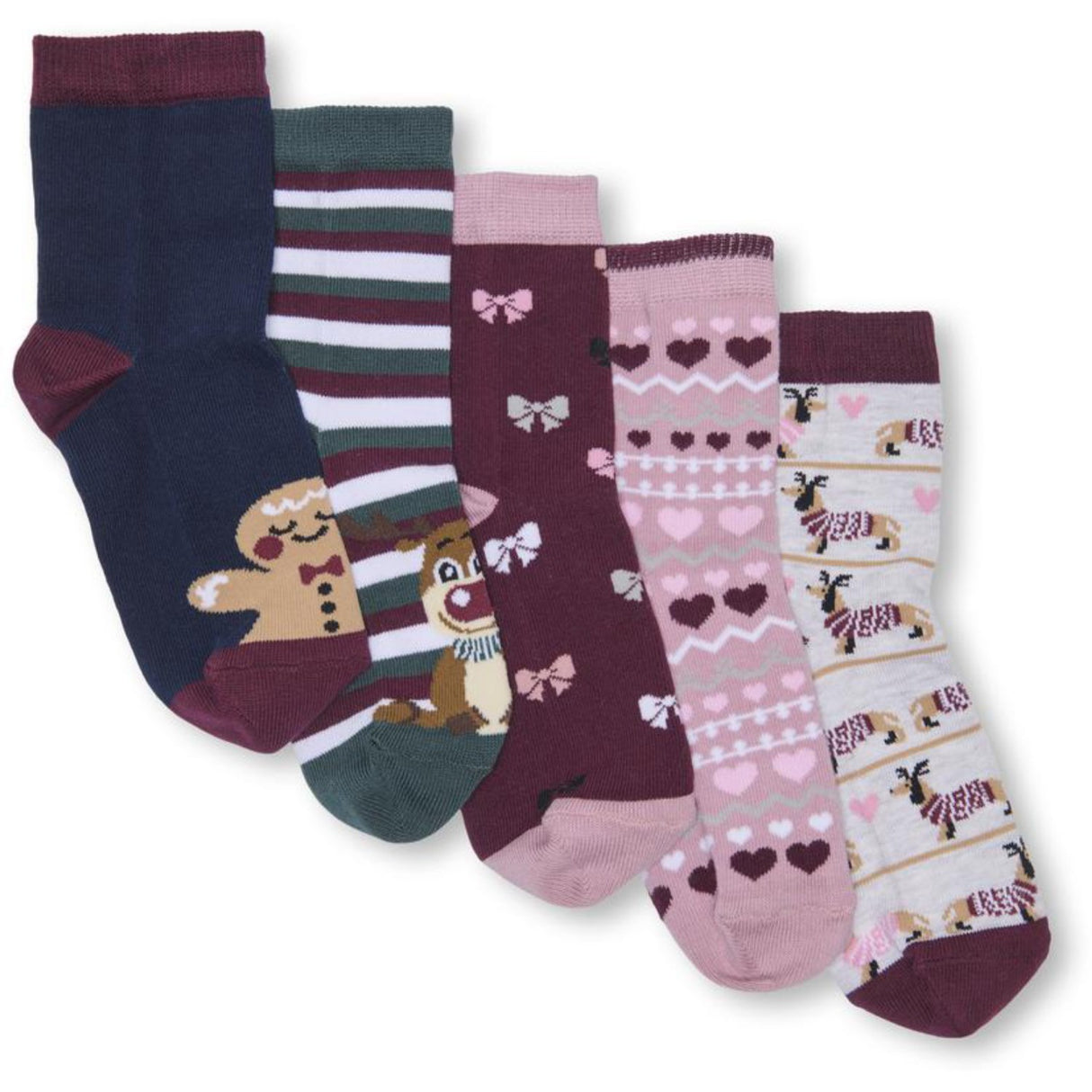 kids ONLY Cabernet Kogchristmas 5-Pack Strømper I A Box Acc
