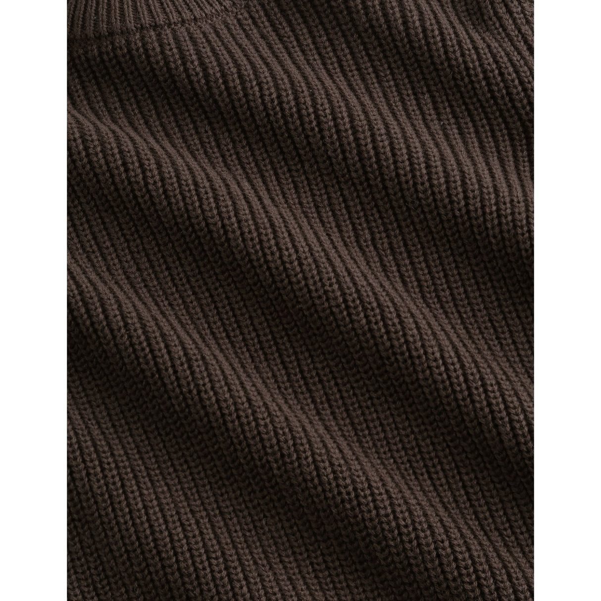 Les Deux Kids Molé Brown Rib Crewneck Strikk Kids