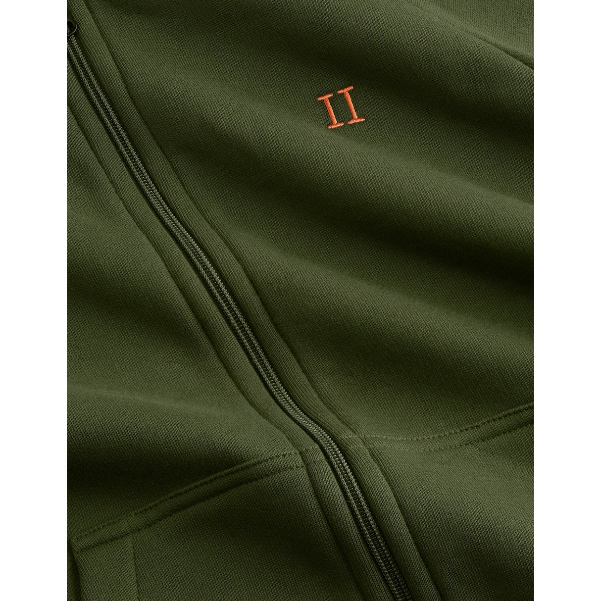 Les Deux Kids Rifle Green Core Contrast Glidelås Hettegenser Kids