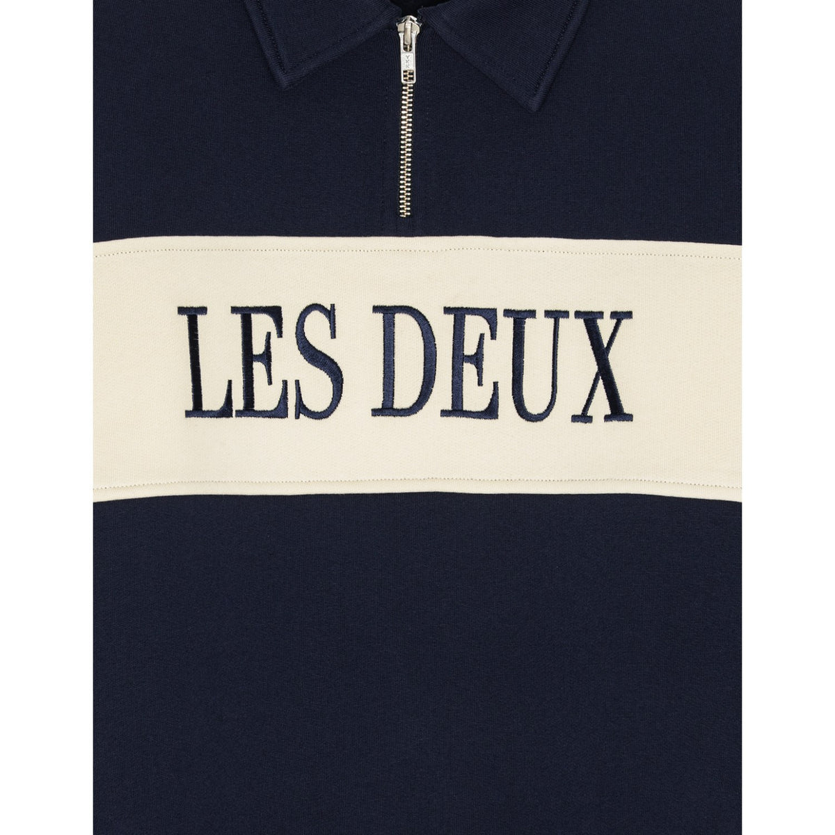 Les Deux Kids Dark Navy Glidelås Rugby Collegegenser Kids
