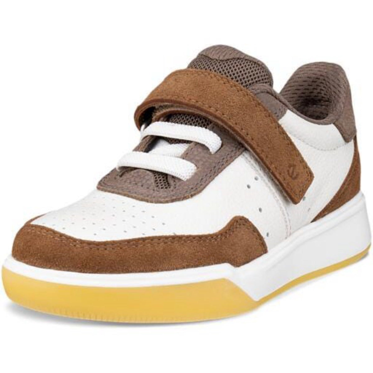 Ecco Camel/White/Marron Street Court K Lær