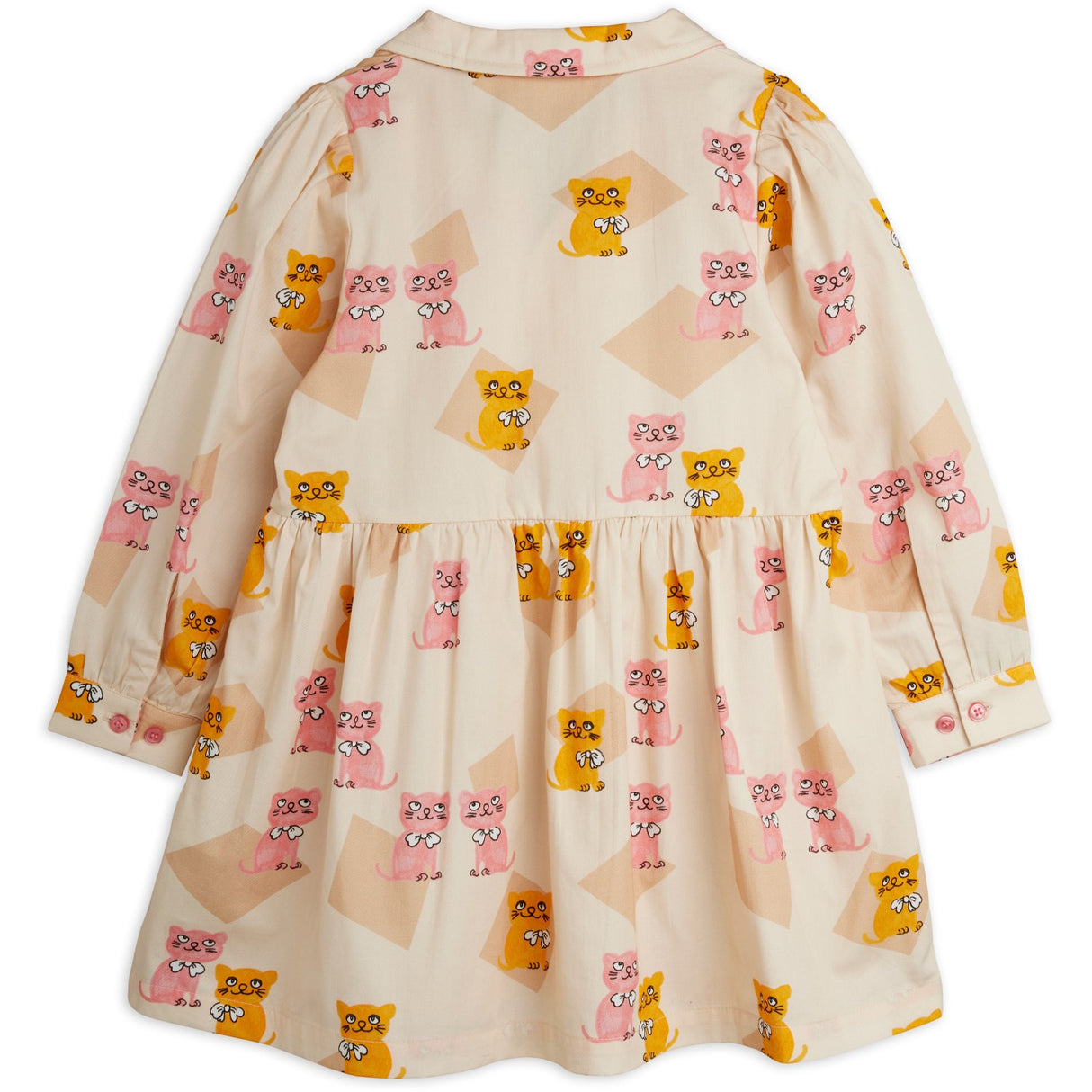 Mini Rodini Multi Kittens AOP Woven Ls Kjole