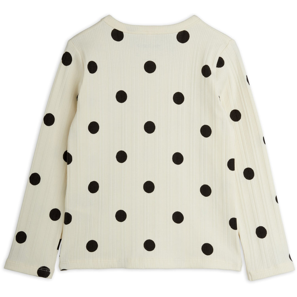 Mini Rodini Off-White Dots AOP Dog Ls Tee