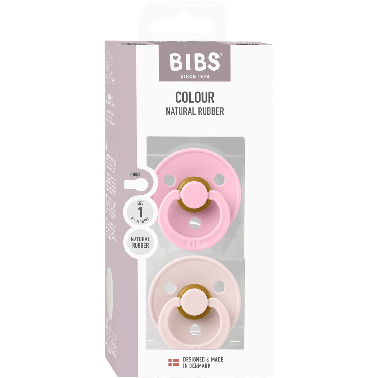 Bibs Petal / Baby Pink Smokk Colour 2-Pakning Latex
