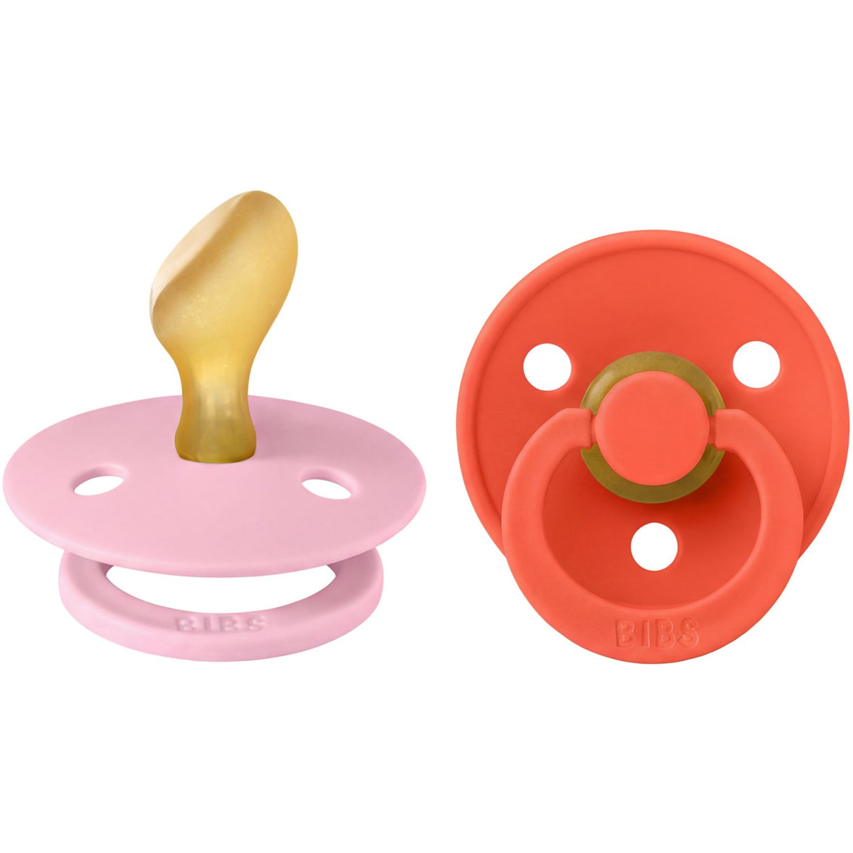 Bibs Baby Pink / Tango Smokk Colour 2-Pakning Anatomical Latex