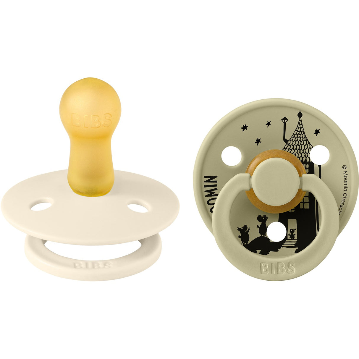 Bibs Ivory / Khaki X Moomins Smokk Colour Stinky 2-Pakning Latex