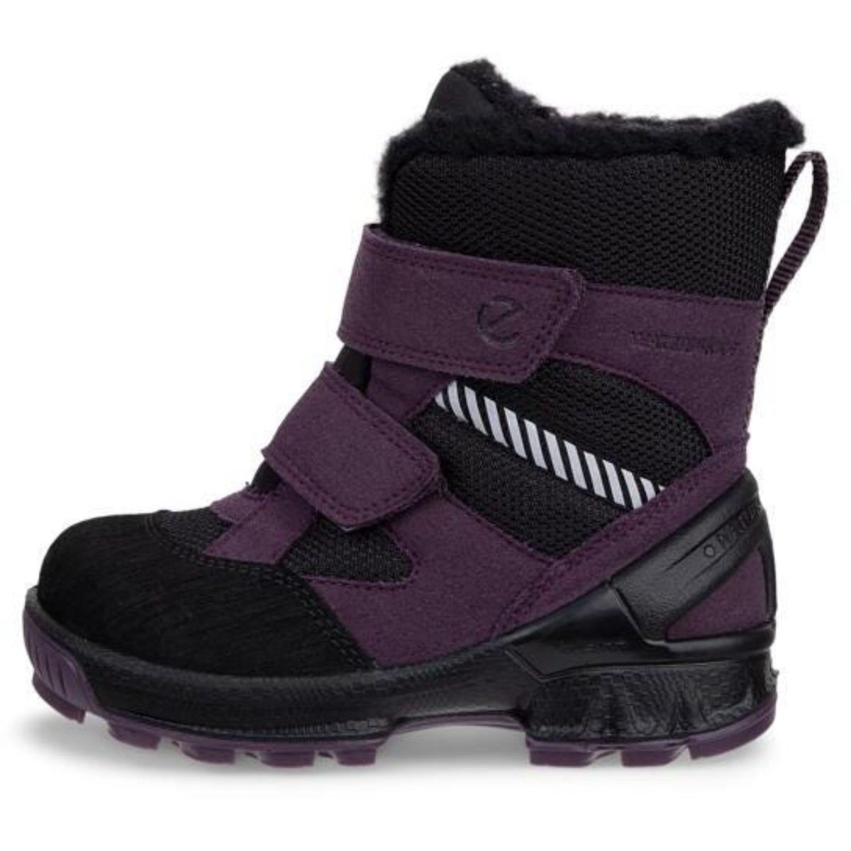 Ecco Black/Mauve/Black Biom Hike I Højt Støvler 2X