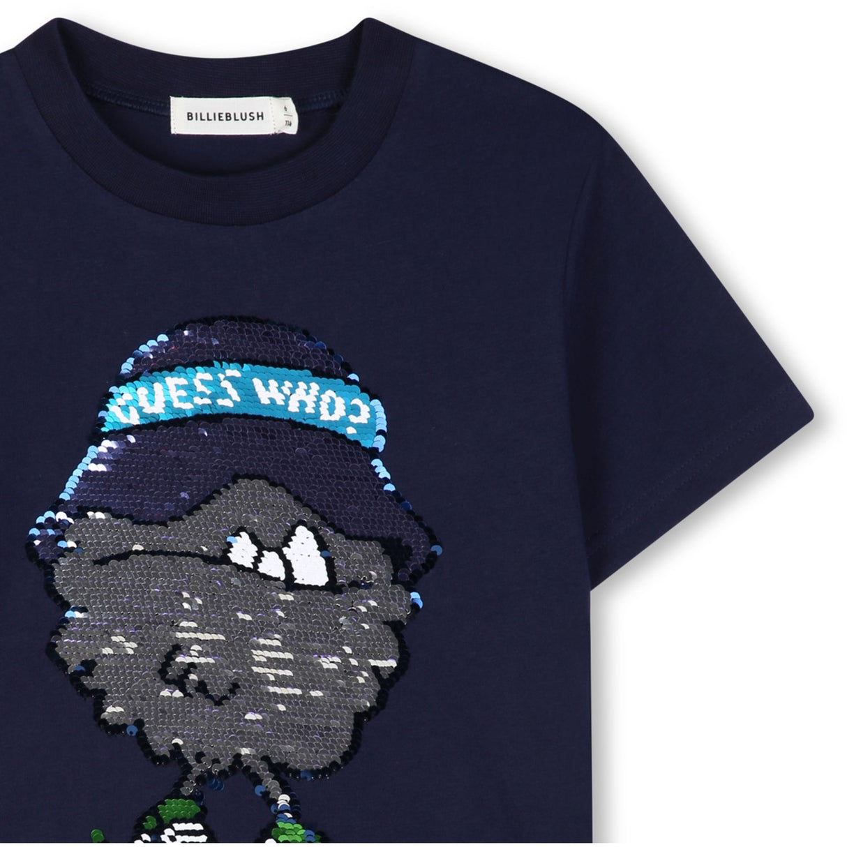 Billieblush Navy Kort Ermer Tee-Shirt