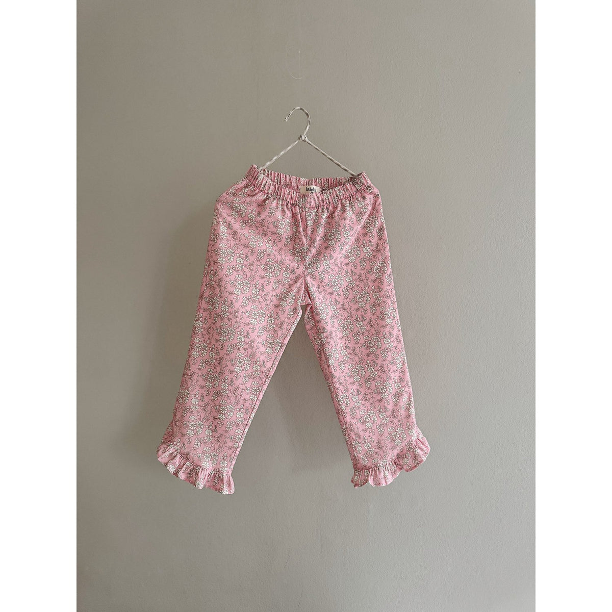 Lalaby Pink Flower Cord Lotte Bukser