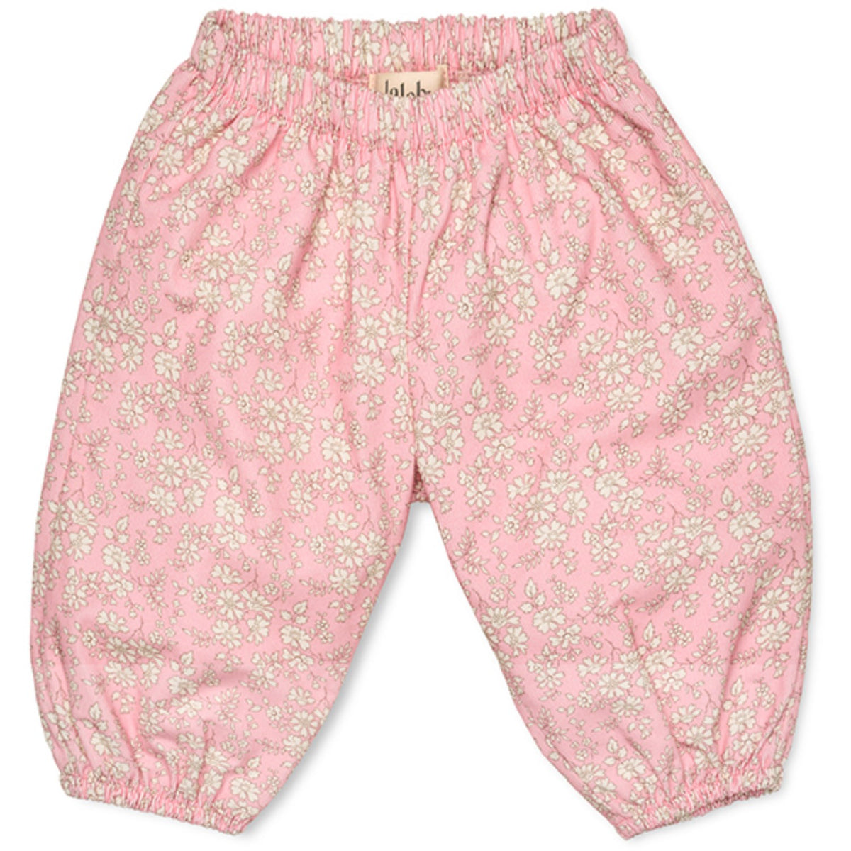 Lalaby Pink Flower Cord Pixi Bukser