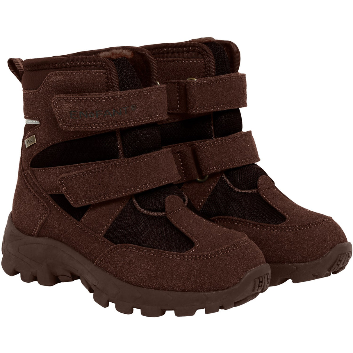 En Fant Chocolate Brown Støvler Borrelås Tex