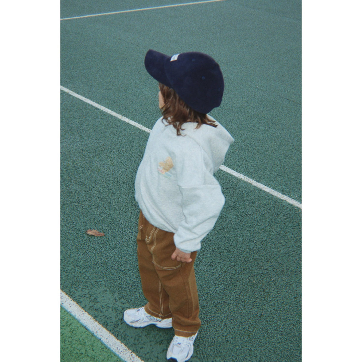 Konges Sløjd Grey Melange Lou Sweat Zip Hette Gots